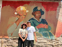 Mural en Nueva Rosita refleja historia y vida de trabajadores mineros