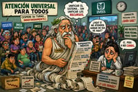 Caricatura editorial - Sistema unificado… colapso compartido