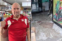 Lluvia golpea negocio, no la esperanza de Arturo quien perdió 40 mil pesos en mercancia