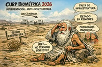Caricatura editorial - CURP biométrica: avanza… pero no llega