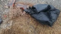Localizan cuerpo dentro de bolsa de tela