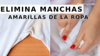 ¿Cómo eliminar manchas amarillas de la ropa blanca?