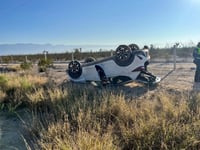 Volcadura en carretera a Monclova deja un lesionado