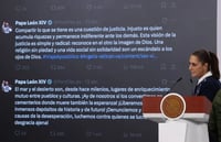 Sheinbaum destaca mensajes de paz del papa León XIV