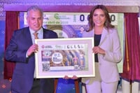 Lotería Nacional presenta billete por Día del Deporte y la Paz