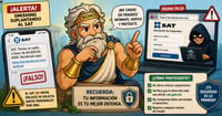Caricatura editorial - Alerta: falsos mensajes del SAT acechan a contribuyentes
