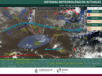 Frente frío 46 generará lluvias y vientos intensos en Coahuila