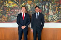 Canciller Roberto Velasco se reúne con Esteban Moctezuma en Washington