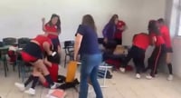 Riña múltiple estalla en secundaria de Castaños