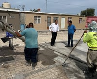 Continuan obras de pavimentación y mejoramiento urbano en Nueva Rosita