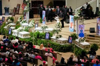 Despiden en Louisiana a ocho niños asesinados por su padre en tiroteo