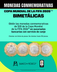 Banxico lanza monedas del Mundial 2026 en México