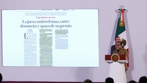 La titular de Segob acusó que integrantes del Poder Judicial han emitido resoluciones y amparos que han frenado leyes para beneficiar a los mexicanos  Rosa