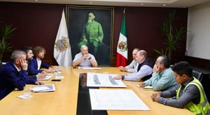 La Dirección de Infraestructura y Obras Públicas estuvieron presentes en la reunión.   El alcalde, José María Fraustro Siller se reunió con directivos