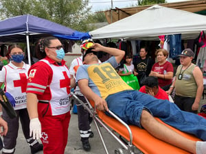 La emergencia fue rápidamente atendida por socorristas del Grupo de Rescate y Urgencias Médicas (GRUM) y de la Cruz Roja  Lo que debía ser un tranquilo paseo