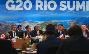    El G20 manifestó este lunes en la declaración final de la cumbre que realiza en Río de Janeiro su preocupación por las proyecciones que indican