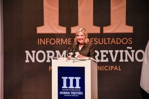 Norma Treviño Galindo presentó su tercer y último informe como presidenta municipal de Piedras Negras, destacando los logros de su administración