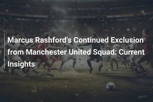 La situación de Marcus Rashford en el Manchester United está generando gran expectación y especulación, especialmente tras su segunda ausencia en una semana