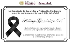 Halexy Guadalup y otros agentes fueron emboscados por hombres armados en el sector Villas del Río en Culiacán  Vía aérea, proveniente de Sinaloa, llegaron