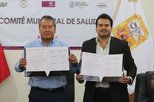 El alcalde Oscar Ríos Ramírez encabezó la celebración del Comité Municipal de Salud en San Juan de Sabinas, en un esfuerzo conjunto con el gobierno estatal,