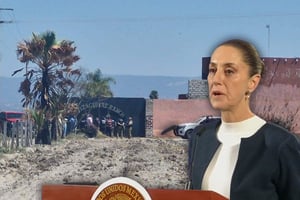 La presidenta confirmó que la FGR investigará el campo de exterminio en Teuchitlán, Jalisco, donde se hallaron crematorios clandestinos y restos humanos.