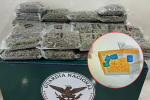 La Guardia Nacional aseguró narcóticos y vapeadores con aceite de cannabis en el Aeropuerto Internacional de Querétaro, durante una revisión en una empresa