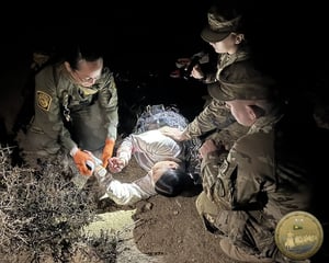 De manera coordinada los Agentes de la Patrulla Fronteriza y los militares realizan este tipo de ejercicio a fin de brindar la atención de urgencia