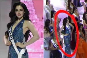 Durante la gala de bienvenida del Miss Universe 2025 en Tailandia, la mexicana Fátima Bosch sorprendió al negarse aplaudir al dirigente Nawat Itsaragrisil,