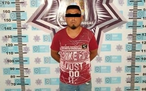El acusado quedó a disposición de las autoridades competentes.  Cuatro Ciénegas, Coahuila.– Un operativo de vigilancia realizado en la colonia San Antonio