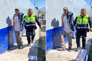Vecinos y comerciantes temían que cometiera alguna fechoría  Un hombre que se drogaba en plena Zona Centro de Monclova fue detenido por elementos de la Policía