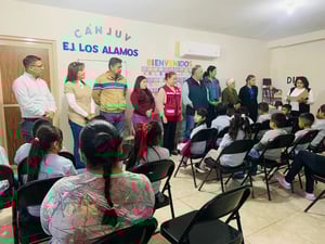 Con el objetivo de fomentar la lectura y la escritura en comunidades rurales, fue inaugurado el CANJUV Extensión Ejido Los Álamos en Morelos, donde se puso