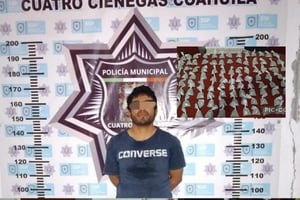 Aseguran importante cantidad de droga en el pueblo mágico.  La Dirección de Seguridad Pública de Cuatro Ciénegas confirmó la detención de Juan “N”, de 35 años