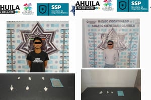 Los acusados quedaron a disposición del juez calificador en turno.  Dos jóvenes fueron detenidos en el pueblo mágico de Cuatro Ciénegas tras un operativo