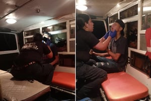 La gresca generó la movilización de cuerpos de emergencia.  Una riña suscitada la madrugada de este sábado en la colonia Del Río de Monclova dejó como saldo
