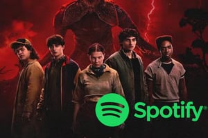 Spotify lanzó una nueva función inspirada en Stranger Things, disponible solo para quienes reproduzcan la playlist oficial, ofreciendo una experiencia visual
