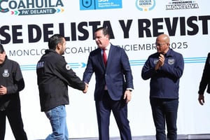 La demostración de fuerza se realizó en el Estadio Kickapoo Lucky Eagle de Monclova  Con el propósito de reforzar la coordinación en materia de seguridad entre