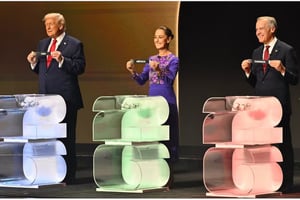 En un encuentro histórico durante el sorteo del Mundial 2026, los mandatarios de México, Estados Unidos y Canadá coincidieron en un mismo escenario