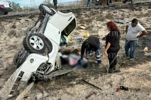 Tragedia en los límites de Coahuila y Nuevo León.   Un fatal accidente registrado sobre la carretera Federal 53, en el kilómetro 109, dejó un saldo de cinco