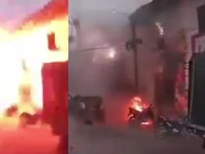 Al menos 15 personas resultaron heridas por la detonación de una motocicleta-bomba en cercanías a la estación de Policía del municipio de Balboa,