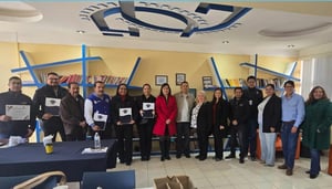 Profesores del Instituto Tecnológico de Piedras Negras participaron este martes 9 de diciembre como jueces en la etapa local del Concurso Nacional