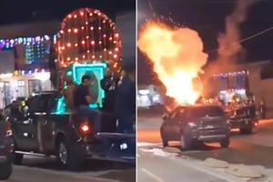 Una explosión de pirotecnia interrumpió una caravana guadalupana en León y dejó seis lesionados, generando pánico entre asistentes y una rápida movilización