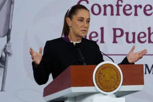 La presidenta Claudia Sheinbaum cuestionó la duplicidad de funciones de los OPLES. El INE defiende su labor.   La presidenta Claudia Sheinbaum se pronunció