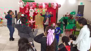 Niños y niñas con capacidades diferentes festejaron con alegría el 15 aniversario de la Fundación Unidos por un Ángel Movimiento Sofía, en un evento lleno