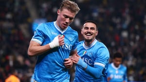    El Napoli superó con contundencia al AC Milan por 2-0 y se convirtió en el primer finalista de la Supercopa de Italia 2025 en Arabia Saudita.
