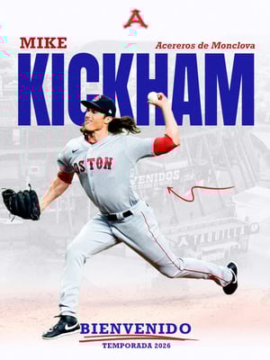    Los Acereros de Monclova anuncian el fichaje del pitcher zurdo Mike Kickham, reforzando su rotación de cara a la próxima temporada de la LMB.  Los Acereros