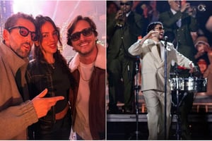 En su penúltimo concierto en la Ciudad de México, Bad Bunny recibió en 'la Casita' a las estrellas Eiza González, Luis Gerardo Méndez y Diego Boneta, quien