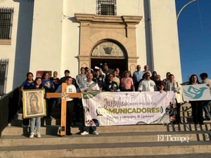 Tras la misa y peregrinación dedicadas a comunicadores en la comunidad de Monclova, Coahuila, el obispo Hilario González compartió el sentido espiritual