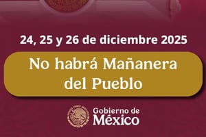 La presidenta Claudia Sheinbaum suspendió sus conferencias mañaneras desde este miércoles hasta el lunes 29 de diciembre, tras una votación con periodistas.