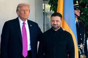 Trump afirmó que el plan de paz de Zelensky para Ucrania solo avanzará con su aprobación, previo a una reunión prevista en Mar-a-Lago este domingo.