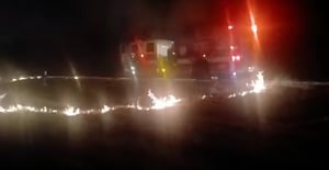 Protección Civil y Bomberos de Múzquiz atendieron seis incendios durante el 24 de diciembre, principalmente de pastizales, sin reportar personas lesionadas